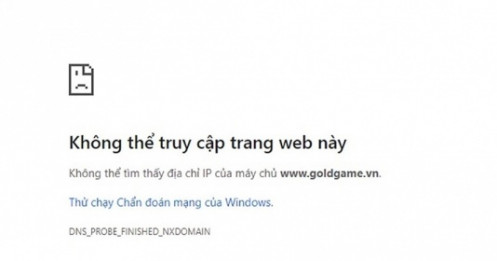 Tạm dừng hoạt động 3 tên miền của Công ty cổ phần Gold Game Việt Nam