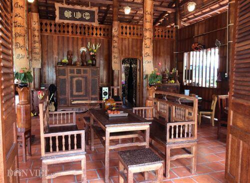 Có gì bên trong ngôi nhà 6 tỷ làm từ 4.000 cây dừa ở miền Tây