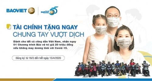 Bảo Việt hỗ trợ ngay 20 triệu đồng/ ca nhiễm vi rút SARS-CoV-2