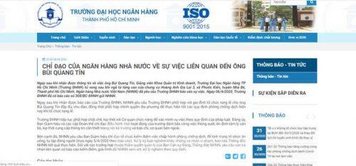 Ngân hàng Nhà nước yêu cầu kiểm điểm các cá nhân liên quan vụ TS Bùi Quang Tín tử vong