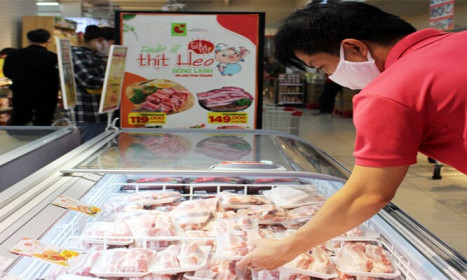Big C giảm giá 34% đối với mặt hàng thịt lợn nhập khẩu