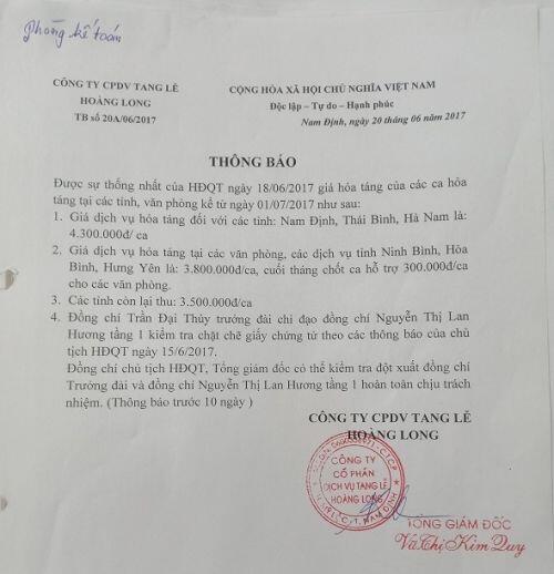 Sau vụ Đường Nhuệ, dịch vụ hỏa táng ở Nam Định bị tố ăn chặn tiền