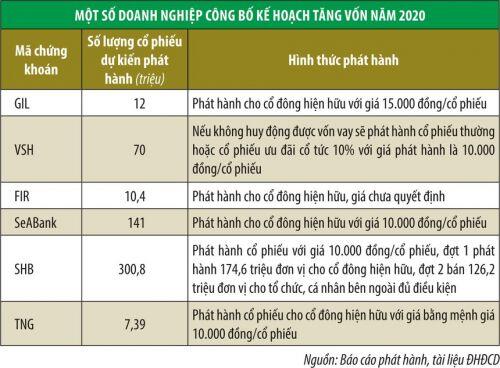 Doanh nghiệp trông vào cổ đông hiện hữu để tăng vốn