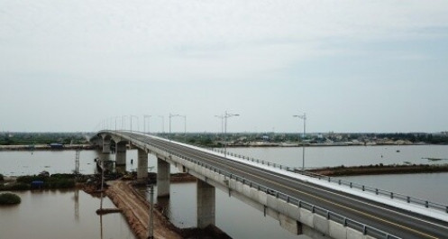 Thông xe, đưa vào khai thác cầu Thịnh Long - Nam Định trị giá 1.158 tỷ đồng
