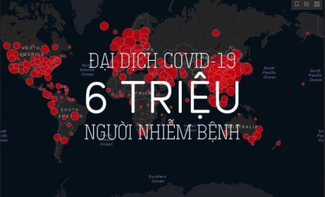 Đại dịch COVID-19: Thế giới vượt mốc 6 triệu người nhiễm bệnh