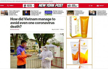 New York Post ca ngợi thành tích chống Covid-19 của Việt Nam