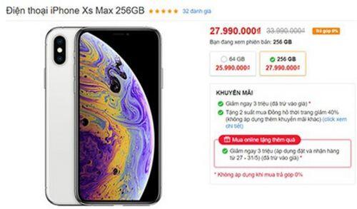 iPhone XS Max giảm giá cực mạnh về mức 'không thể tin nổi"