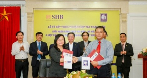 SHB ký thỏa thuận hợp tác toàn diện với Hiệp hội doanh nghiệp nhỏ và vừa Việt Nam