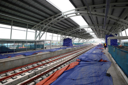 Cận cảnh nhà ga sẽ hoàn thành đầu tiên của tuyến metro số 1