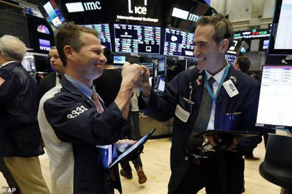 Nhận tin tích cực về việc làm, Dow Jones vọt hơn 450 điểm khi mới mở cửa