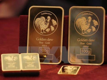 Giá vàng châu Á vượt ngưỡng 1.800 USD/ounce trong phiên chiều 8/7