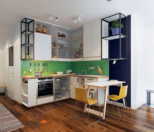 Những lưu ý khi thiết kế nội thất bếp chung cư nhỏ