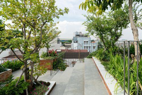 Xanh mát "đã đời" công viên trên sân thượng nhà phố Sài thành