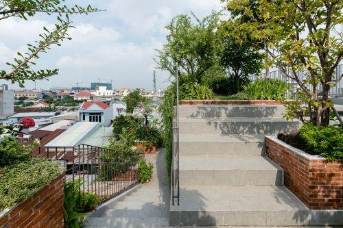 Xanh mát "đã đời" công viên trên sân thượng nhà phố Sài thành
