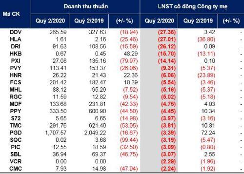 Lãi lỗ quý 2: Hé lộ những doanh nghiệp ‘ngấm đòn’ bởi Covid-19