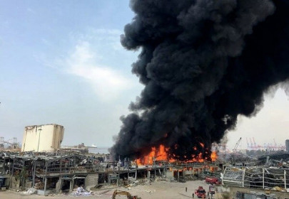 [Video] Hé lộ nguyên nhân bùng phát đám cháy ở cảng Beirut