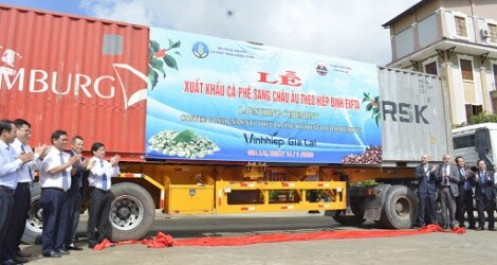 Gần 300 tấn cà phê Việt lên đường sang châu Âu, hưởng thuế 0%