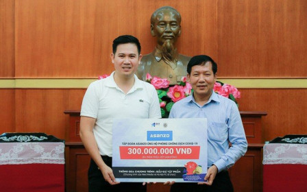 CEO Asanzo trao tặng 300 triệu ủng hộ quỹ phòng chống Covid-19