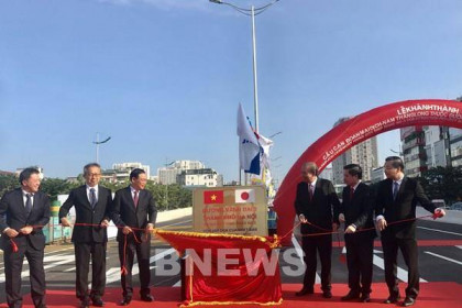 Phó Thủ tướng Trương Hòa Bình phát lệnh thông xe cầu cạn đoạn Mai Dịch - Nam Thăng Long