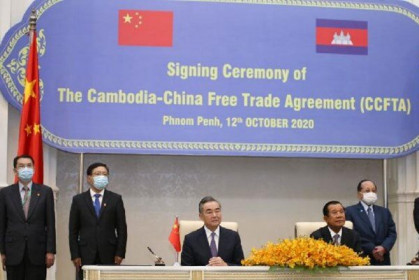Trung Quốc và Campuchia ký Hiệp định Thương mại Tự do
