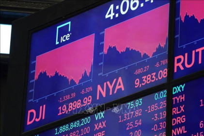 Thị trường chứng khoán thế giới đồng loạt chìm trong sắc đỏ