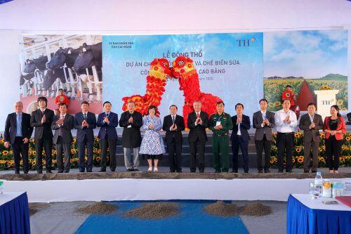 Tập đoàn TH khởi công dự án chăn nuôi bò và chế biến sữa tại Cao Bằng