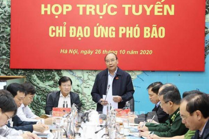 Thủ tướng Nguyễn Xuân Phúc chủ trì họp ứng phó với cơn bão Molave