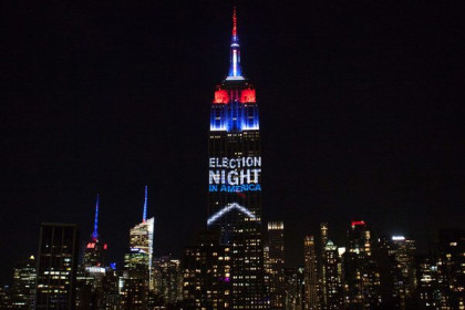‘Thành trì’ của đảng Dân chủ sáng đèn suốt đêm bầu cử Tổng thống Mỹ