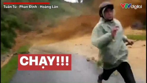 Video: Khoảnh khắc sạt lở núi vùi lấp người đi đường ở Quảng Nam: "Chạy, chạy, chạy đi…"