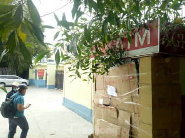 Trụ ATM gần trụ sở công an ở Bình Dương bị trộm đập phá