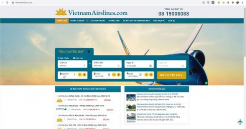 Vietnam Airlines cảnh báo website bán vé giả mạo