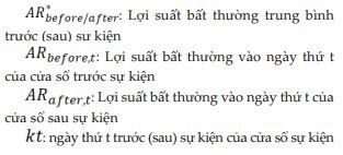 Tác động của các sự kiện vĩ mô đến lợi suất trên thị trường chứng khoán Việt Nam