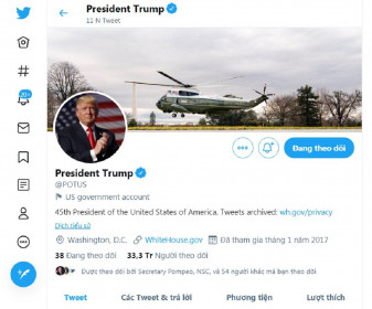 Twitter bàn giao các tài khoản của chính phủ Tổng thống Trump cho ông Biden