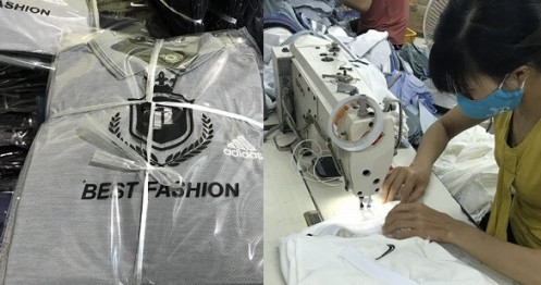 Sản xuất áo phông giả Nike, Gucci, Lascote, 1 DN ở Hải Dương bị phạt 500 triệu đồng