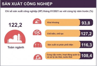 Toàn cảnh kinh tế tháng 1: Hàng loạt chỉ số tăng trên 20%