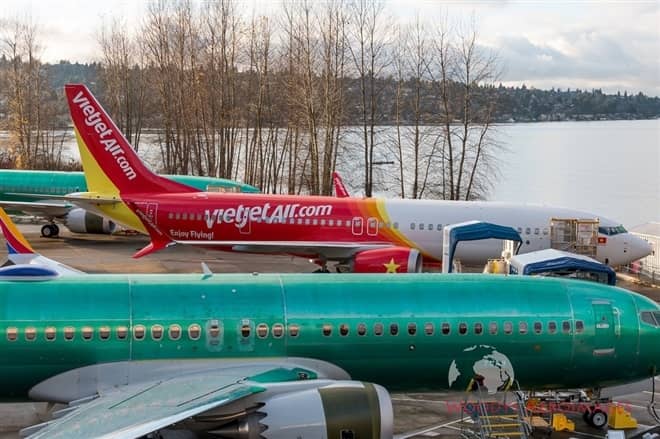 Ảnh: Hàng hot của 'ông lớn' Boeing đồng loạt gia nhập dàn phi cơ hàng không Việt