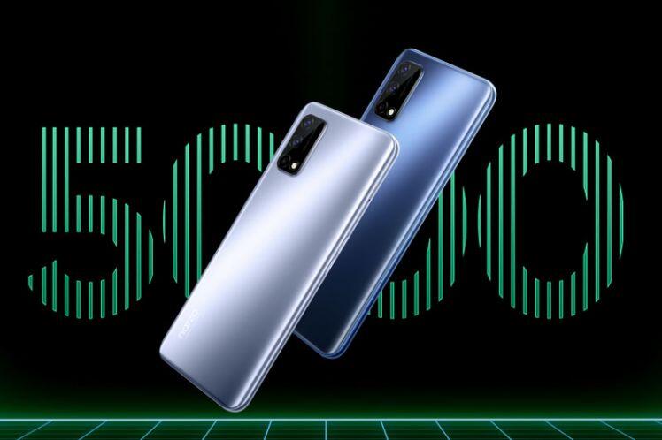 Smartphone Realme dùng chip Dimensity 800U 5G, RAM 8 GB, pin 5.000 mAh, sạc siêu tốc, giá hơn 6 triệu đồng