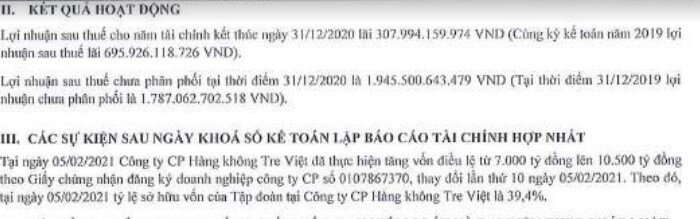 Bamboo Airways không còn là công ty con thuộc FLC của Trịnh Văn Quyết?