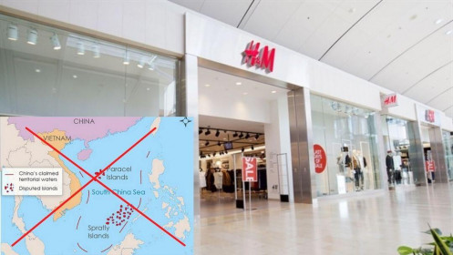 Phẫn nộ vì H&M đăng bản đồ có đường lưỡi bò phi pháp của Trung Quốc