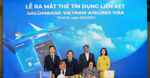 Sacombank hợp tác với Vietnam Airlines ra mắt thẻ tín dụng quốc tế đẳng cấp vượt trội