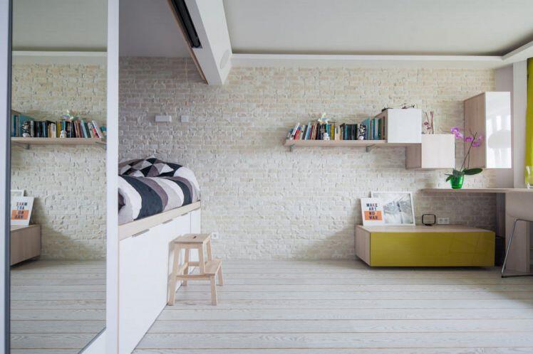 Thiết kế nội thất căn hộ 42m2 ấn tượng với phong cách tối giản
