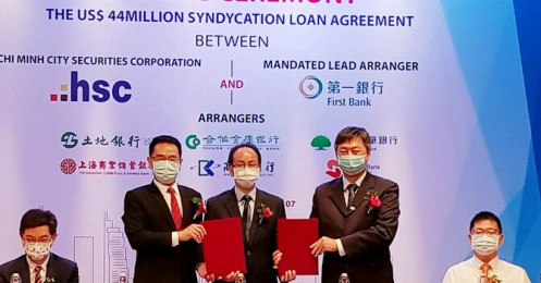 Chứng khoán HSC nhận khoản vay hợp vốn hơn 1.000 tỷ đồng từ nhóm các định chế tài chính Đài Loan
