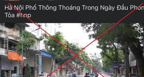 Chủ Facebook đăng tải thông tin "phong toả Hà Nội" bị phạt 12,5 triệu đồng