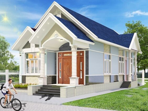 10 mẫu nhà một tầng mái thái đẹp nhất 2021
