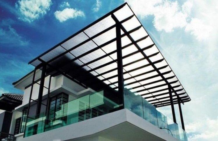 7 mẫu mái che sân thượng đẹp hiện nay