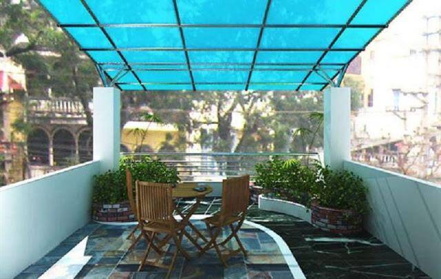 7 mẫu mái che sân thượng đẹp hiện nay