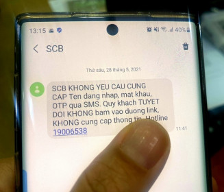 SCB, VIB cảnh báo tin nhắn mạo danh ngân hàng để lừa đảo