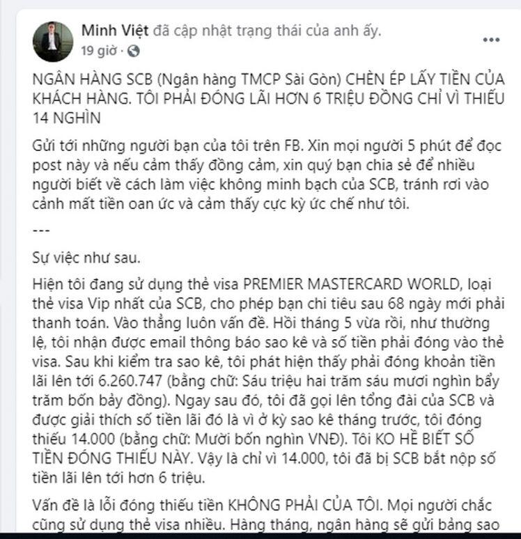 Ngân hàng TMCP Sài Gòn bị tố “chèn ép” lấy tiền khách?