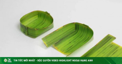Lá chuối ở Việt Nam dùng để gói xôi, mang sang Hàn Quốc được thiết kế thành khay đựng đồ cực chất, bán siêu đắt
