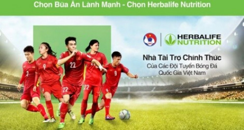 Herbalife là nhà tài trợ chính của Đội tuyển Bóng đá Quốc gia Việt Nam